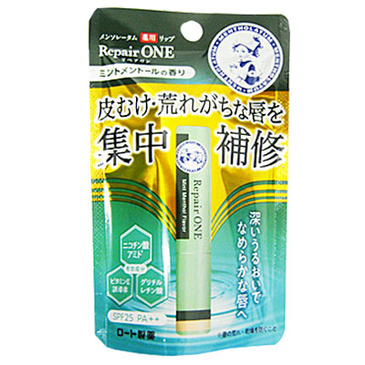 ロート製薬　メンソレータム薬用リップリペアワン　ミントメントールの香り １本